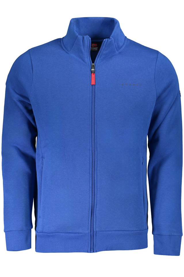 NORWAY 1963 FELPA CON ZIP UOMO BLU