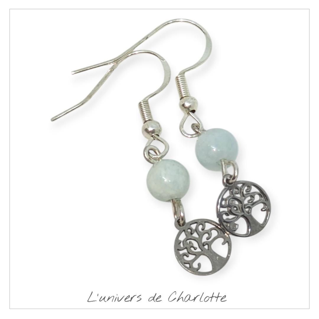 Boucles d'oreilles "Amazonite" BO-060