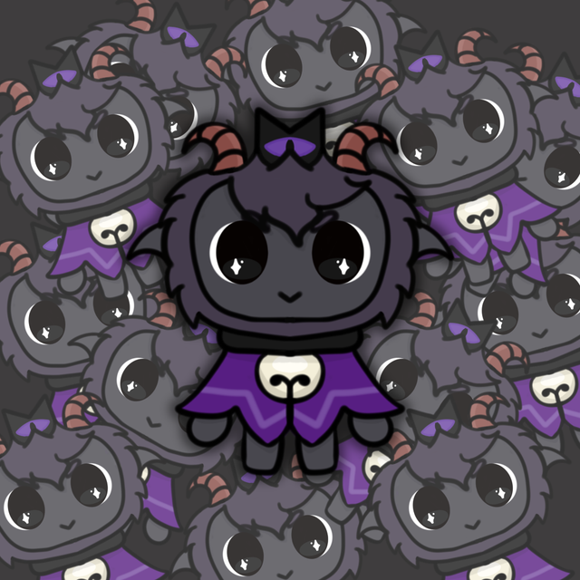 Cult Of The Lamb Chibi Goat Sticker