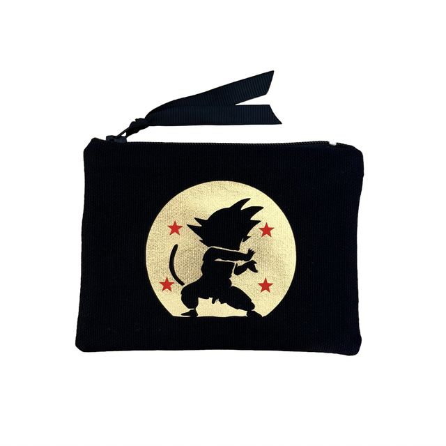 Porte Monnaie Noir inspiration Dragon Ball