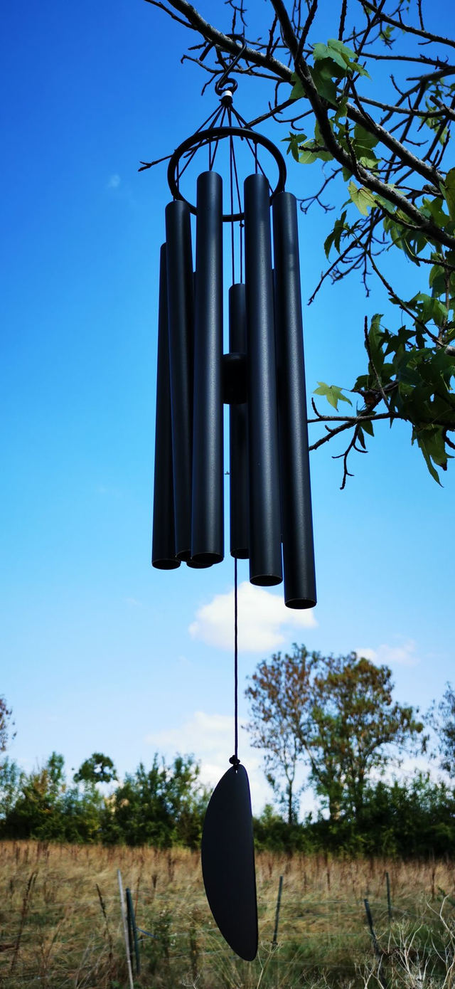 Carillon à vent &#039;Pure sound&#039; noire