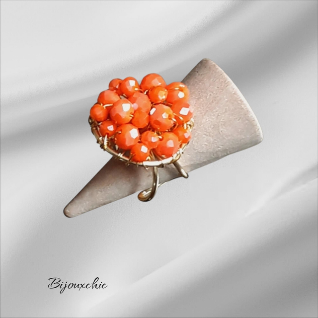 Bague Perles d’Audace - Orange