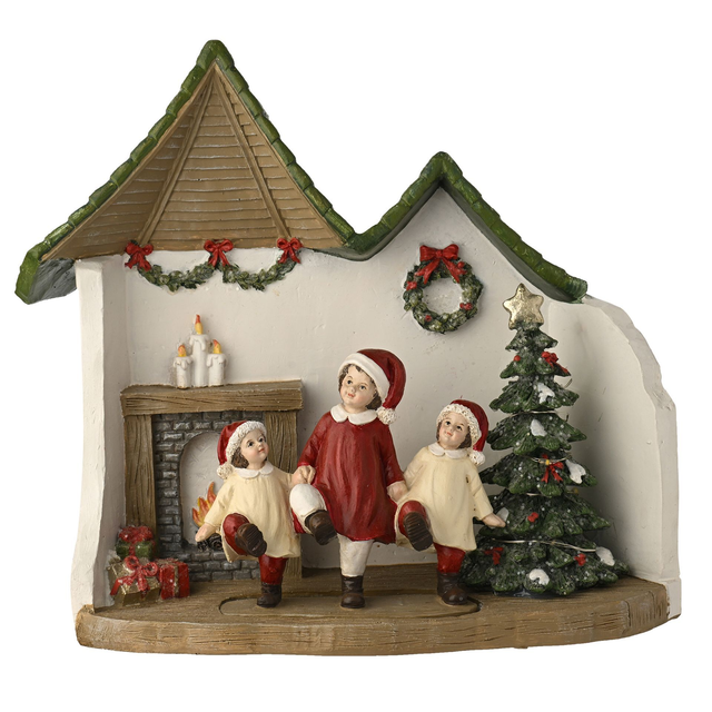 Regal Tidings LED Christmas Decoration – Children Dancing Festive Scene