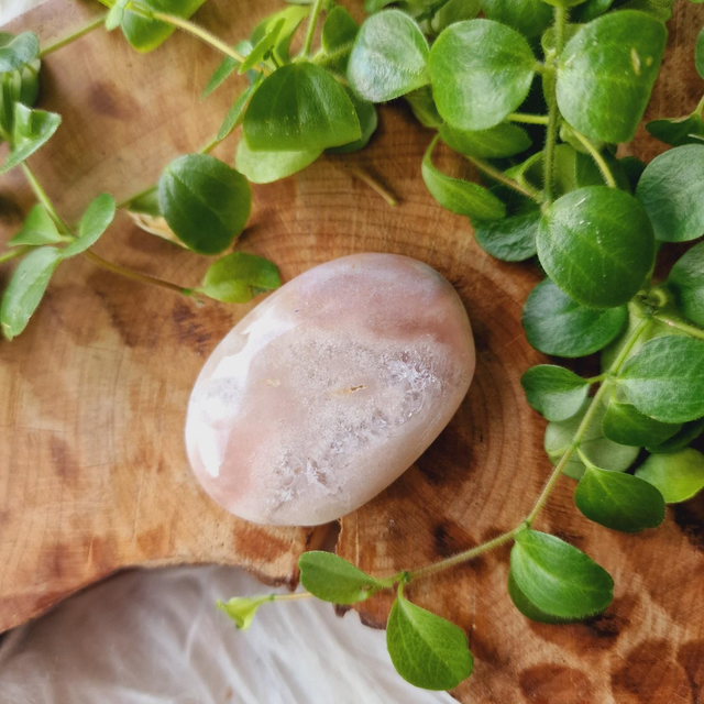 Pink Amethyst Palm With Druzy 