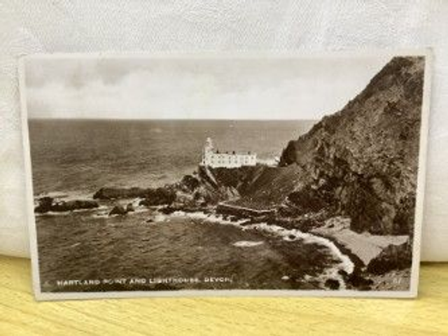 Hartland Point and Lighthouse, Devon, Posted 1943 Excel Series Postcard. Our Ref No. R245 £2.50