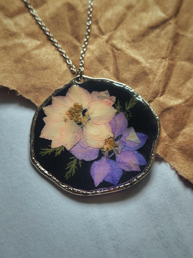 Preserved Floral Necklace 