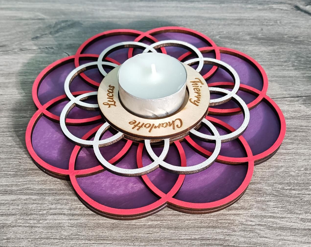 Bougeoir Mandala Rond