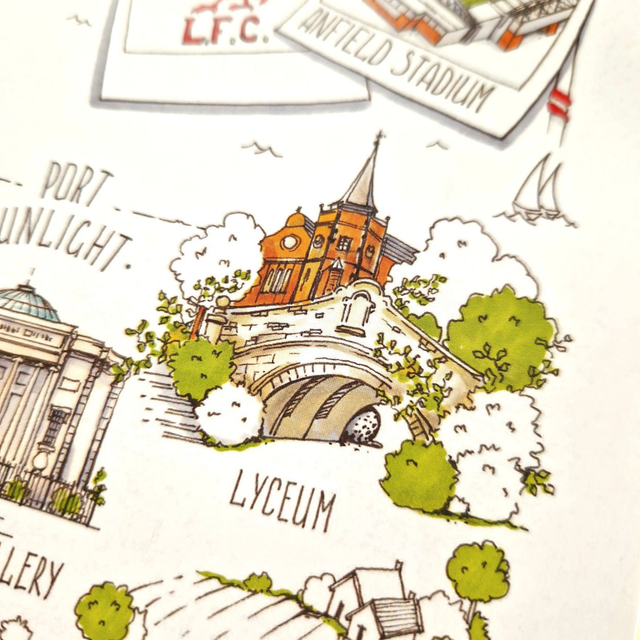 Map of Wirral / poster