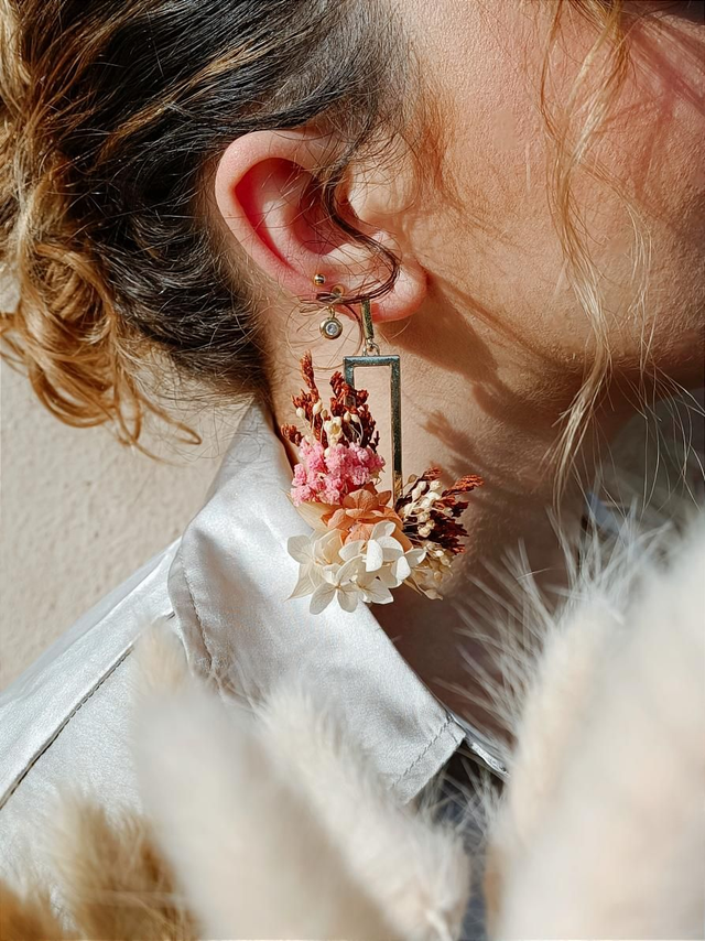 Boucles D'oreilles Rectangulaires 