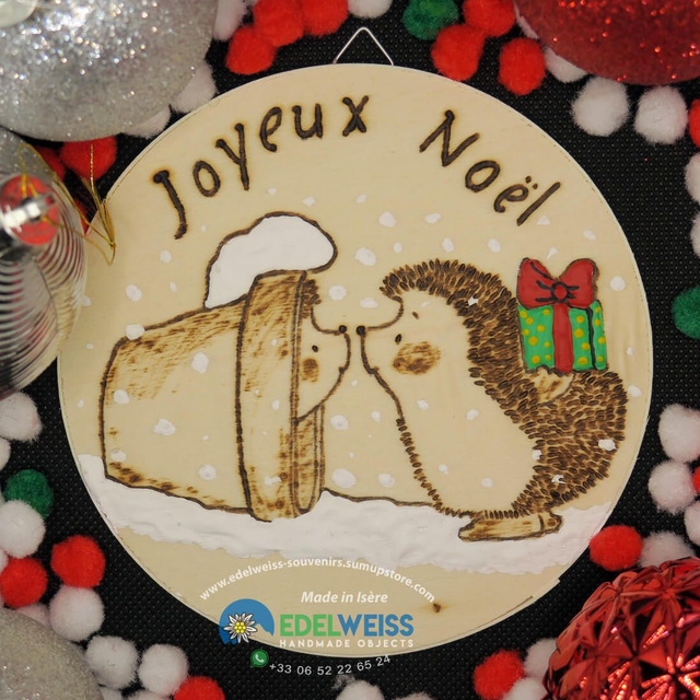 Hérisson avec la neige