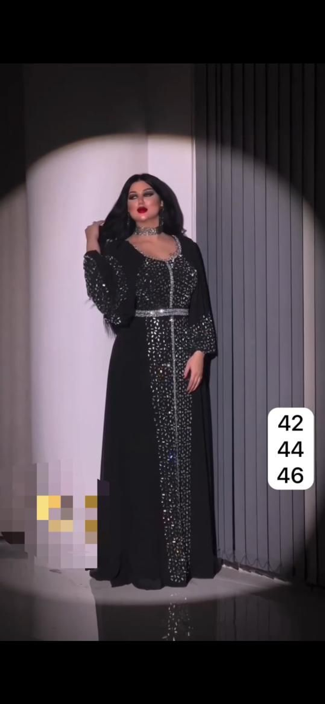 Robe de Soirée Noir Eid Collection / Réf : RMSRJ05