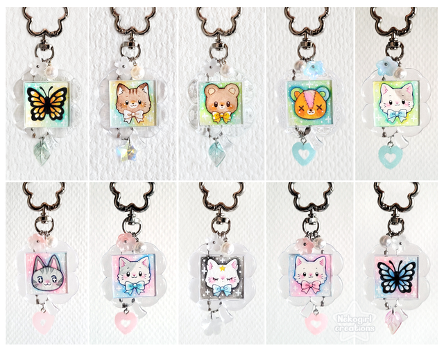 Porte-clés Trèfle - Mini Aquarelle Originales