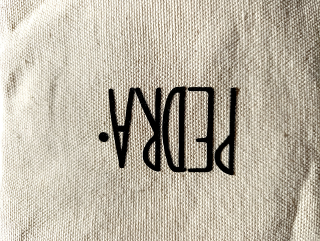 REAL FRIENDS BRING BEER Cotton bag to carry two 75 cl bottles