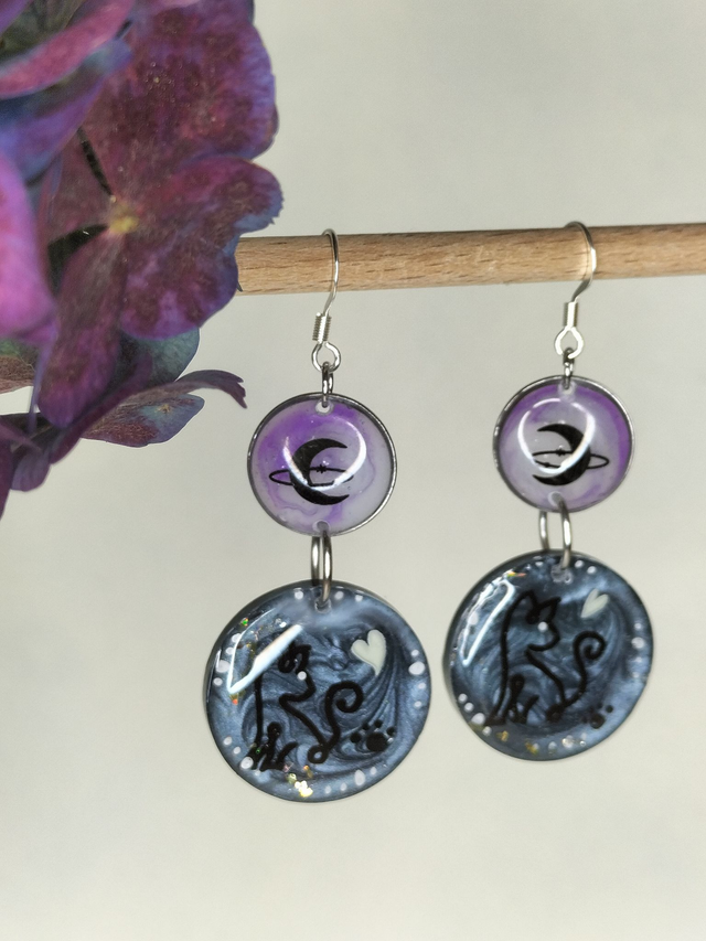 Boucles "un chat dans la nuit"