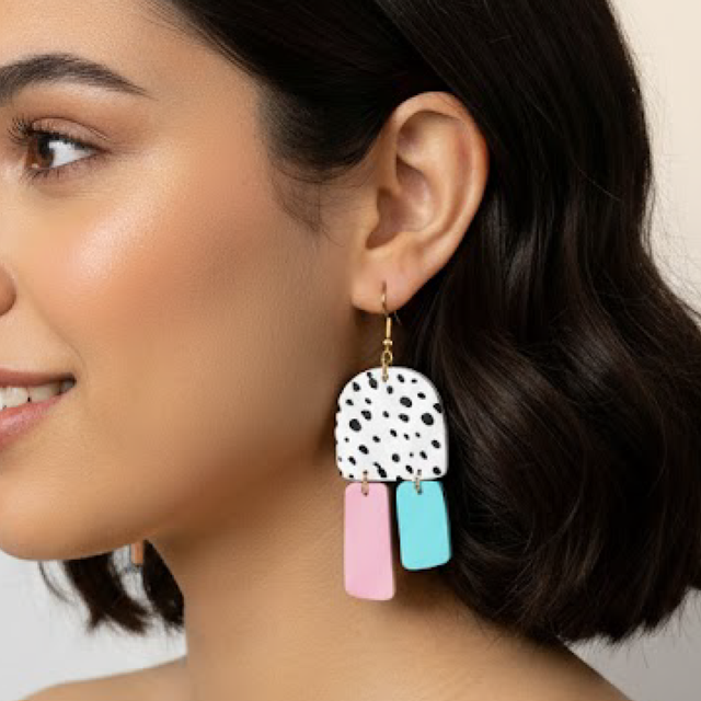 Brincos Poá Color