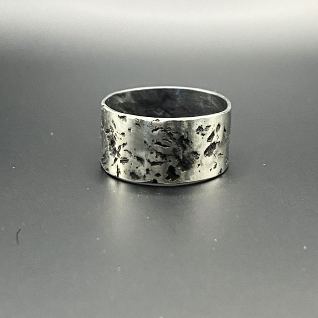 Anneau Selfish men «Violette Asphalte» en argent 925