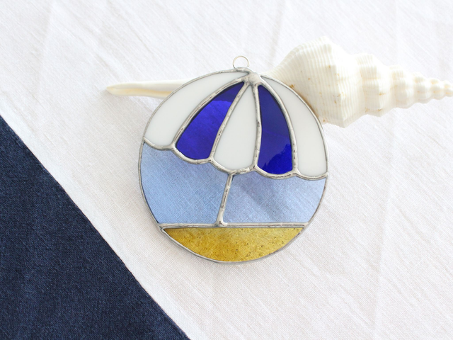 🏖️ Suncatcher "Traezhenn" en vitrail