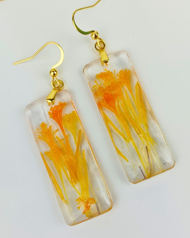  Boucles d&#039;oreilles Safran (2)