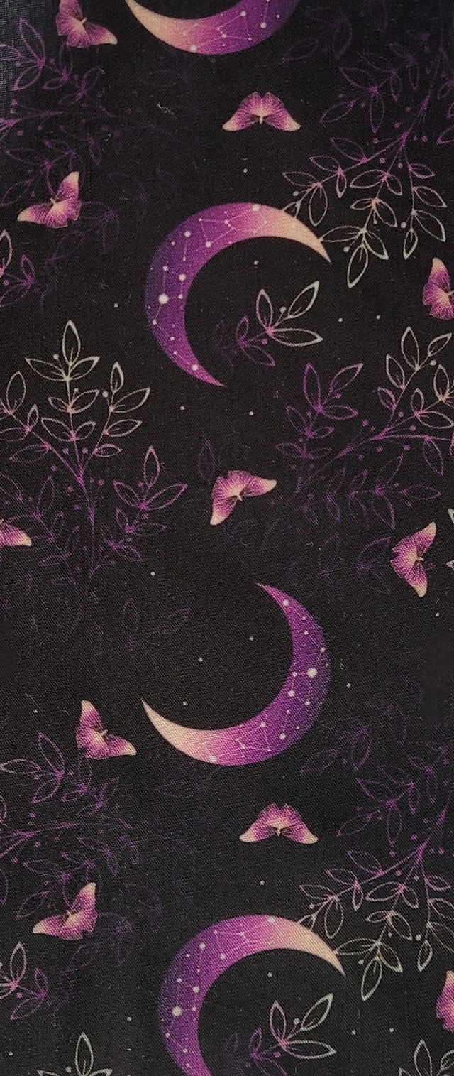 Marque-page 058 : Papillons et lune violets