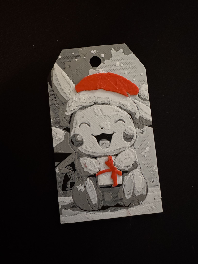 Gift tag Pokemon Pikachu