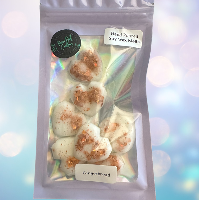 Soy Wax Melt Hearts - Gingerbread