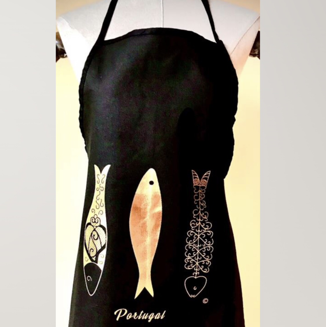 Avental sardinha ouro