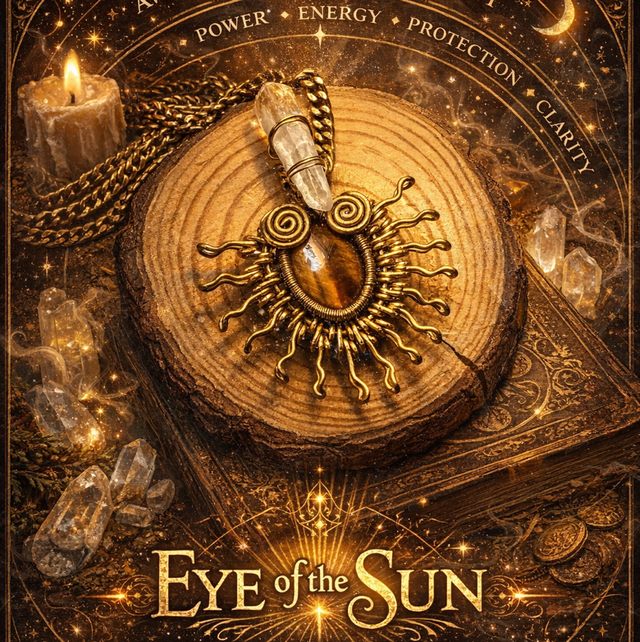 Eye of the Sun 🌞 Tiger’s Eye &amp; Clear Quartz