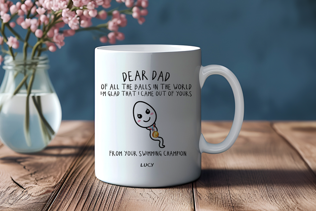 Personalised funny Father's Day mug