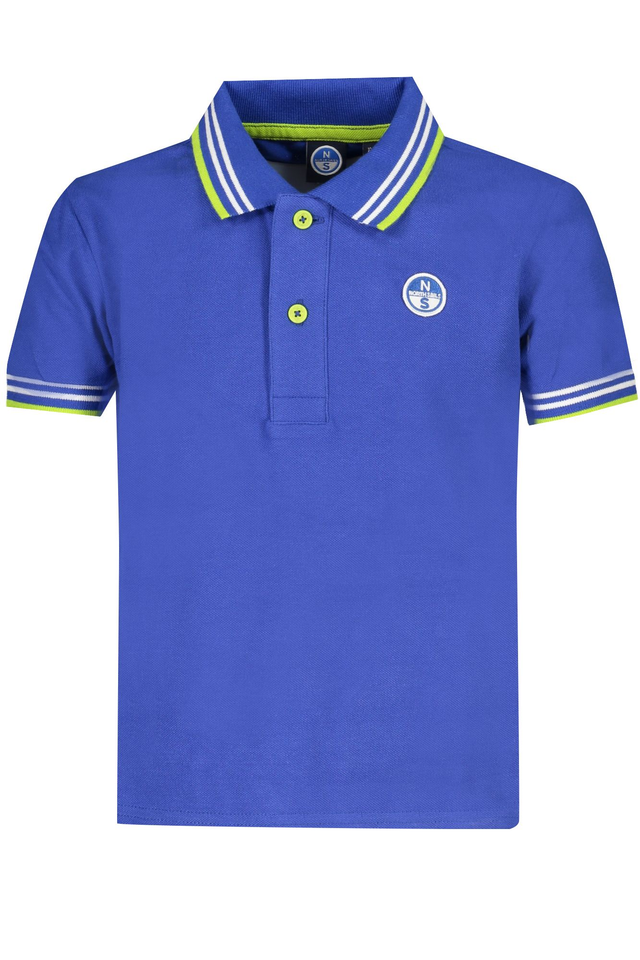 NORTH SAILS POLO MANICHE CORTE BAMBINO BLU