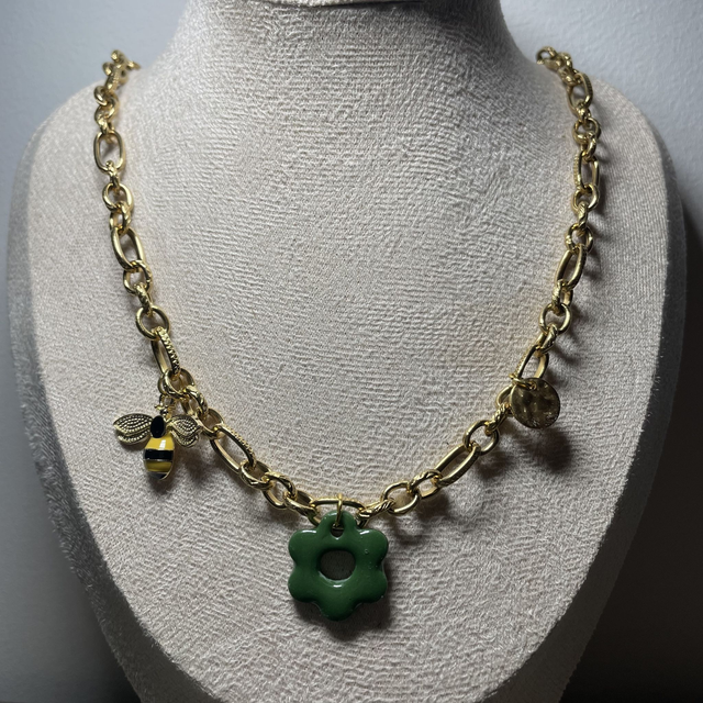 Collier Chaîne Épaisse Vert