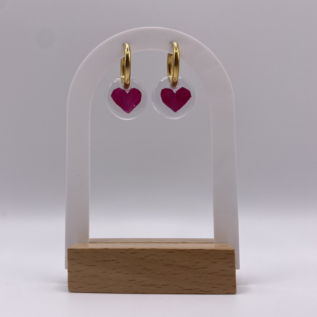 Boucles d'oreilles Ma rose