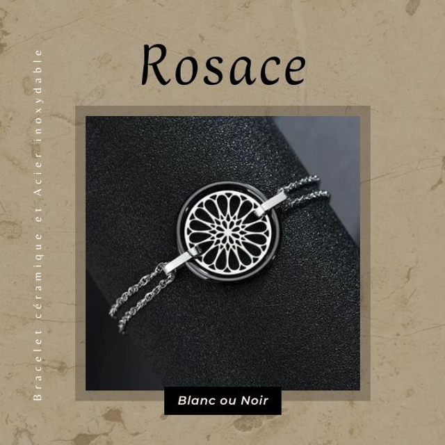 Bracelet céramique - Rosace