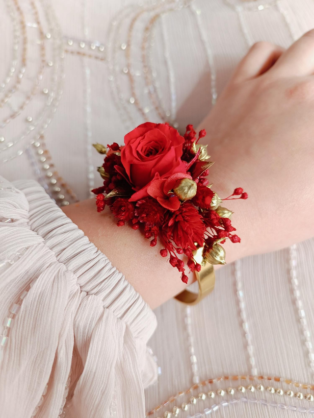 Bracelet Rouge &amp; Doré 