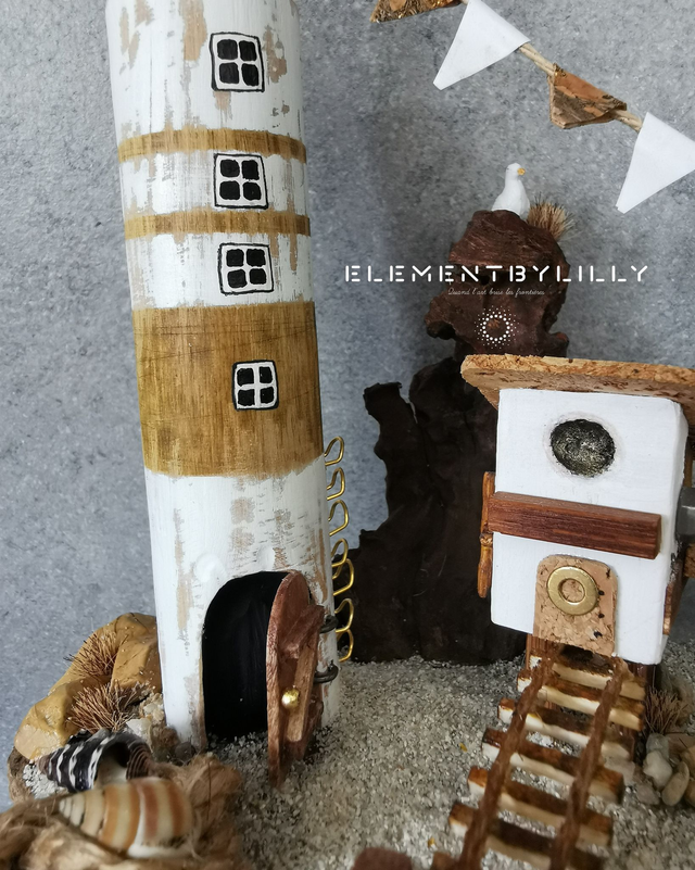 Village de pêcheurs en bois flotté