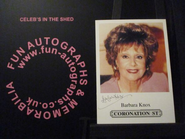 Barbara Knox (Rita Sullivan) Original Coronation Street Pre-Print Cast Card