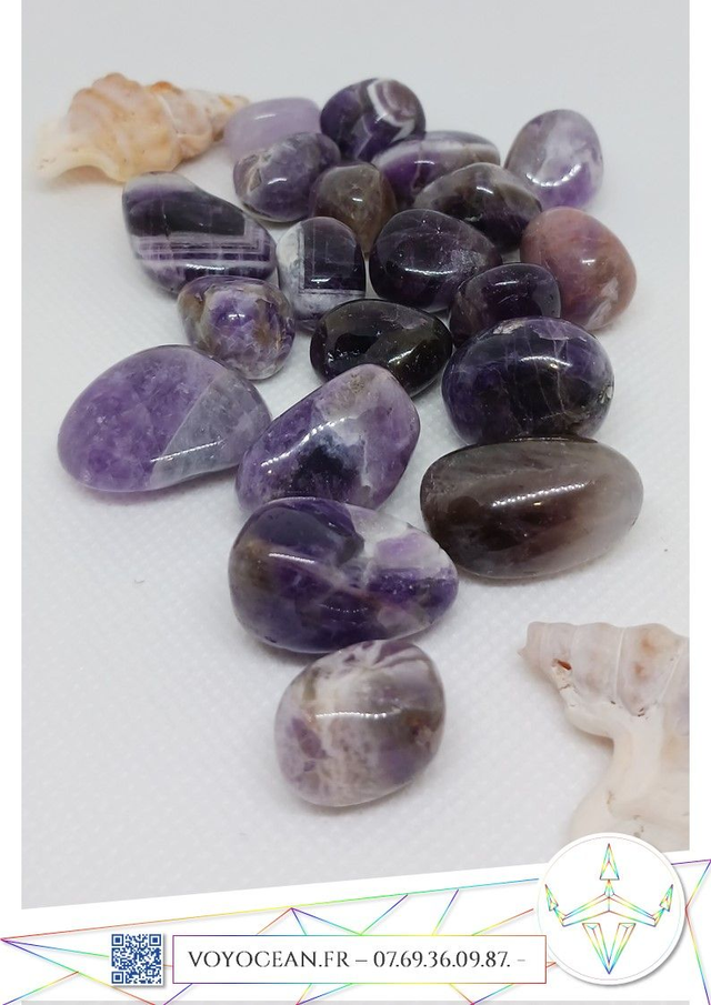 Pierre roulée : améthyste