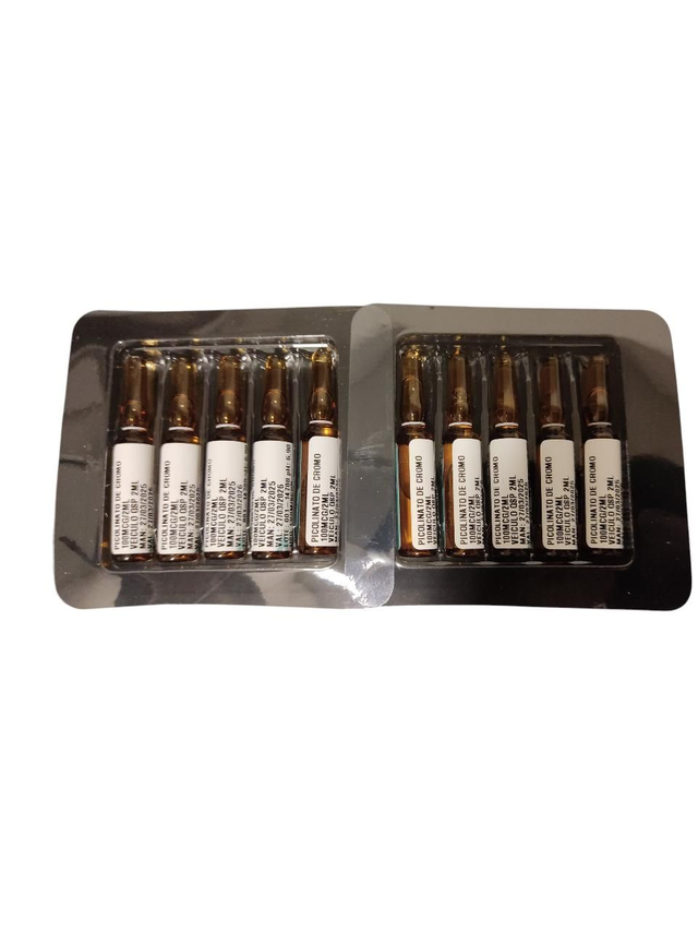 Picolinato de Cromo 10 ampolas 2ml