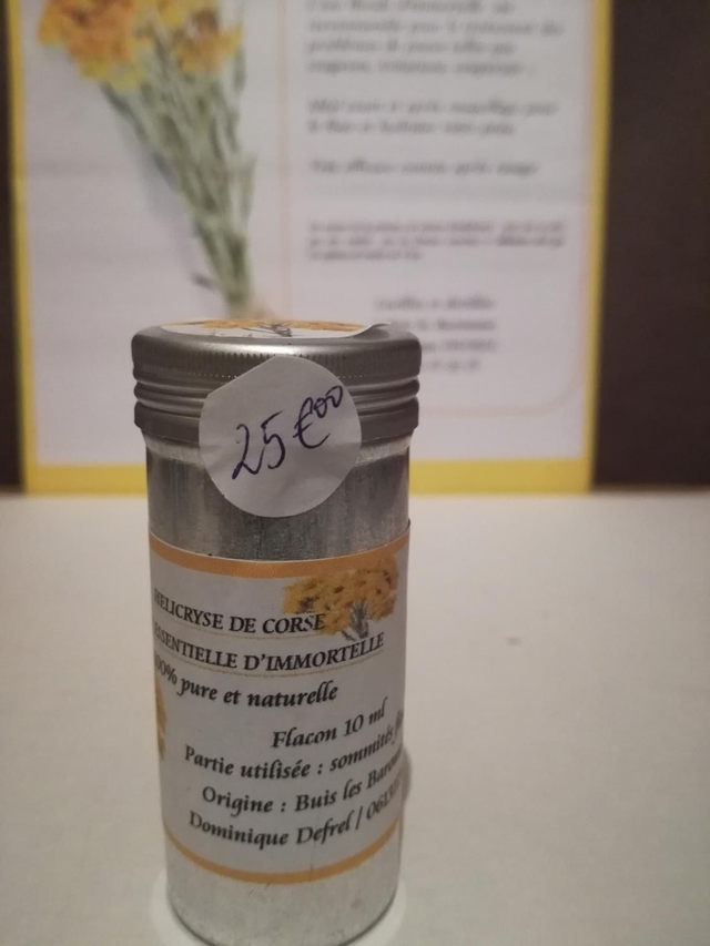 huile essentielle d'hélicryse (ou immortelle)