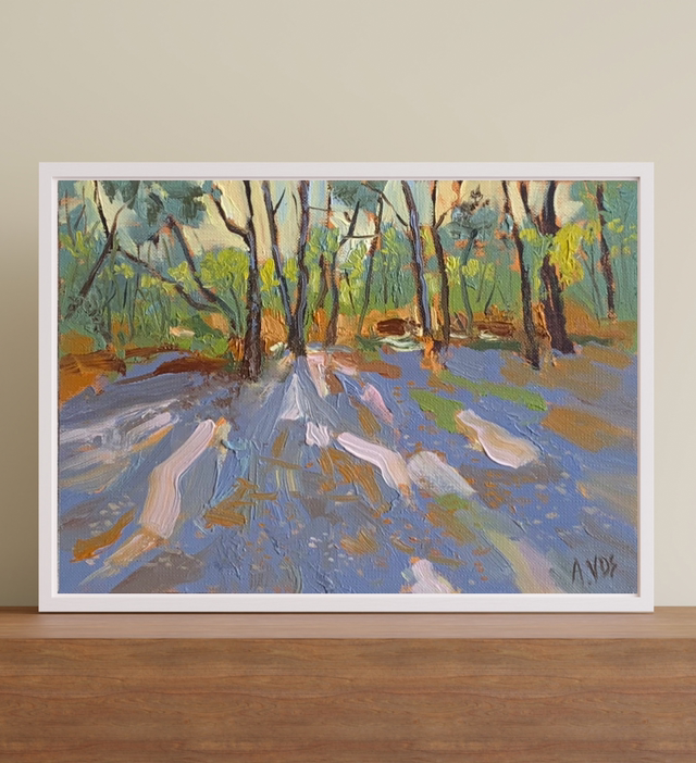 Lumières dans les arbres