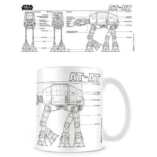 Taza AT-AT Sketch Star Wars