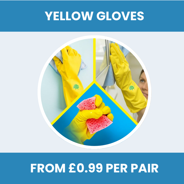 Elbow Grease Yellow Rubber Gloves