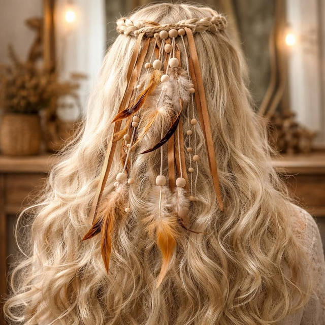 "Nature spirit" - Barrette Amérindienne "Nature"