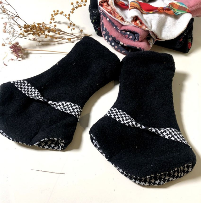 Mitaines noires pied de poule  TS