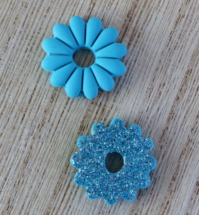 Paires de pampilles réversibles "Marguerite"