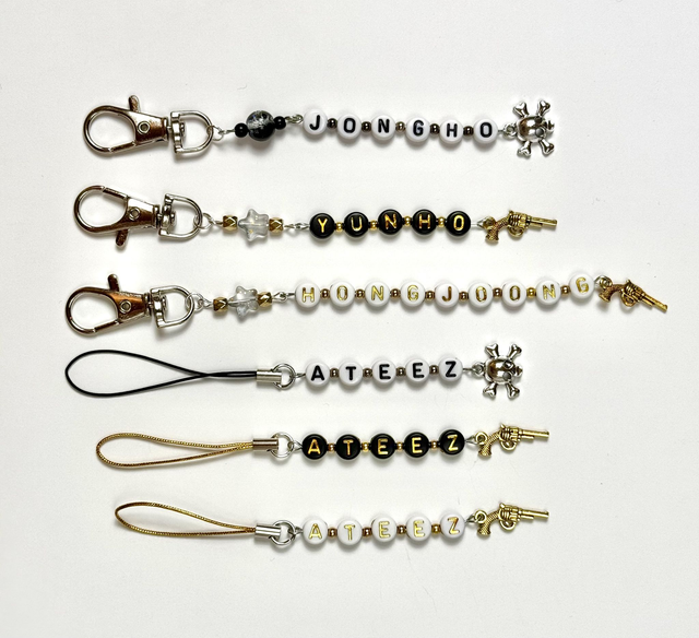 ATEEZ Bead Keychain/Phone Charms