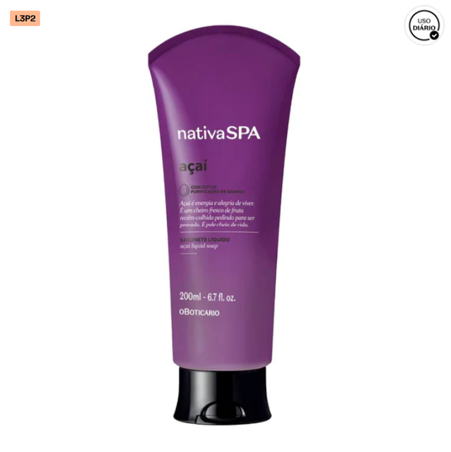 Nativa SPA Sabonete Líquido Corporal Açaí 200ml. 6.7fl.oz