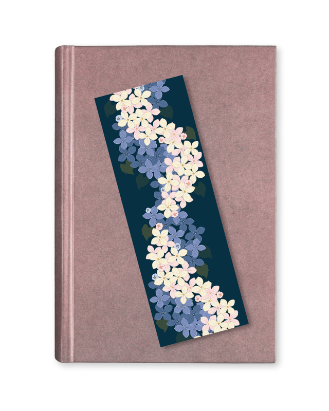 Bookmark - Lilac Vines (Blue)