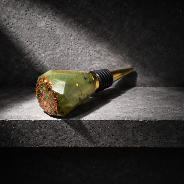 Bouchon de vin Octogone - Collection Emeraude sauvage 