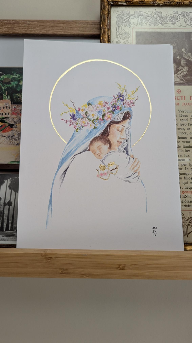 Reproduction A4 - Vierge de printemps 