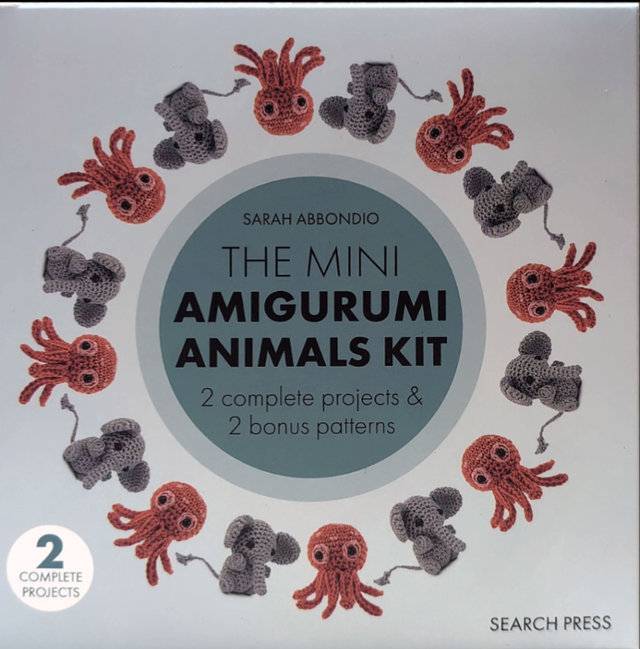 The Mini Amigurumi Animals Kit - elephant and octopus